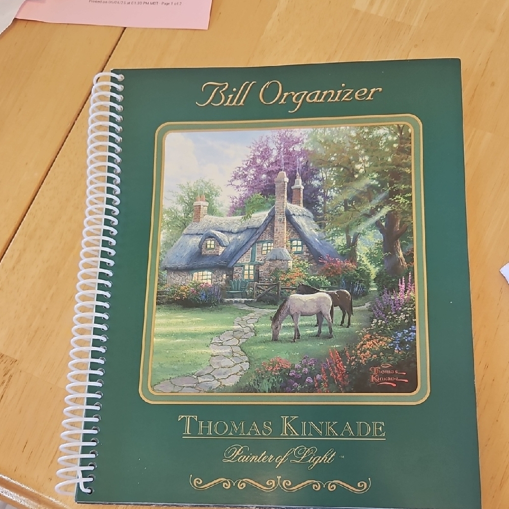 Thomas Kinkade Green Office Planner